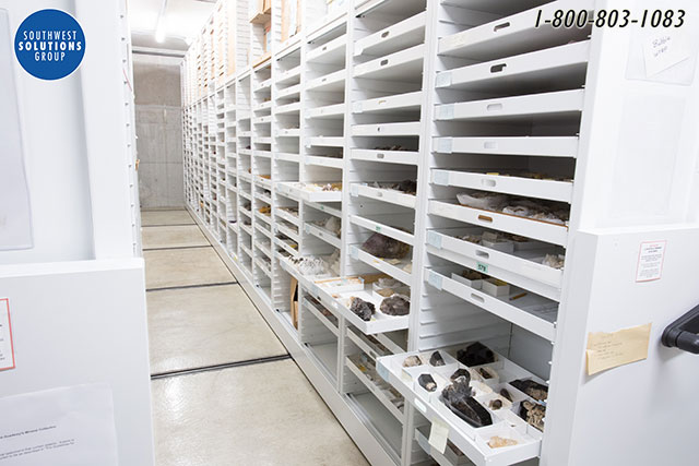 geological specimen high density storage
