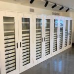 glass display museum drawer cabinets