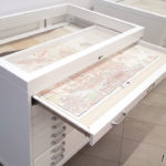 map drawer cabinet museum