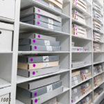 museum archival shelving storing works on paper