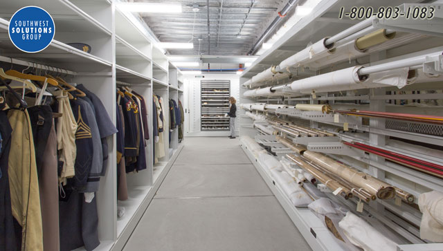 museum textile racks