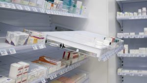 pharmacy fifo storage shelving