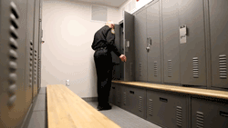 police gear locker bench drawer