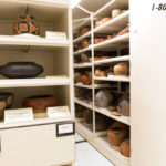 sculpture storage shelving museum