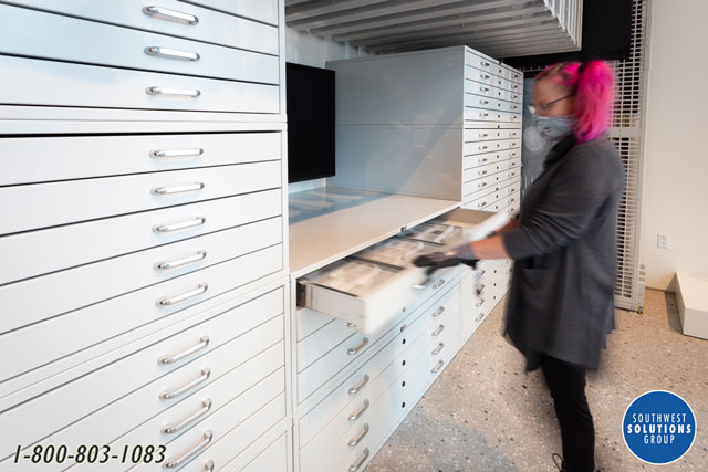 stacking flat file cabinets