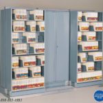 color coded medical records shelving