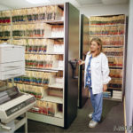 compact medical record storage shelving