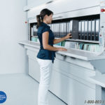 ergonomic medical records storage cabinets