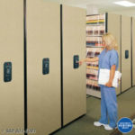 high density medical records storage shelving