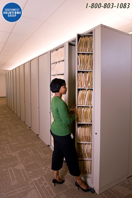 medical records rotary file cabinets
