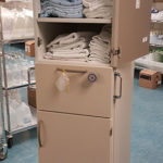 nurse server hospital room storage demo unit