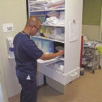 nurse server pass thru wall cabinets