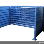 rack organizes sheet metal for quick access