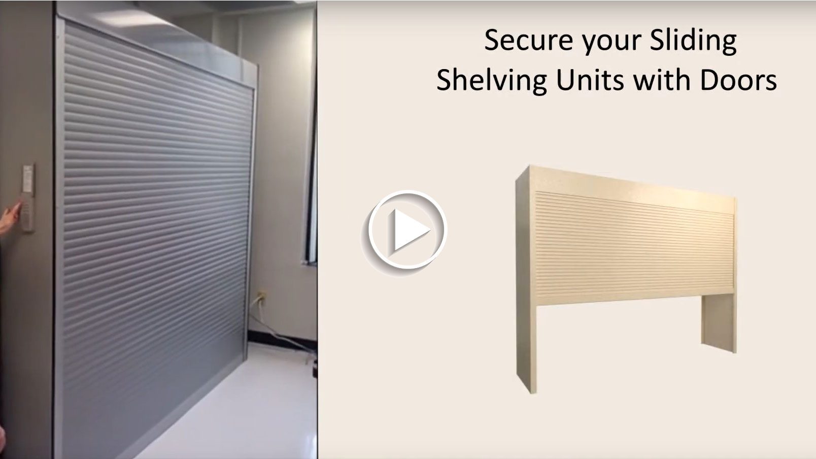 Rolling Shelving with Keypad Controls