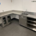 stainless steel healthcare sink counters