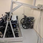 automatic wheelchair storage rack