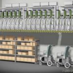 centralized wheelchair storage room