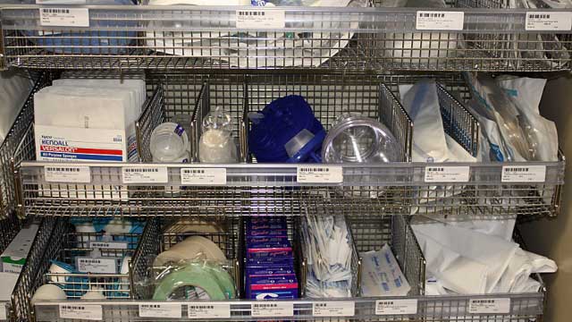 clean room medical supply storage