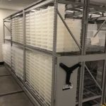 healthcare high density mobile storage racks