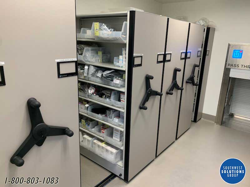 hospital high density storage systems sterile supply