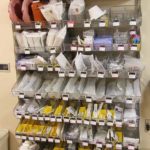 par medical inventory shelves