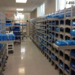 storing blue wrap instrument kits sterile processing