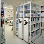 surgical supplies high density mobile storage