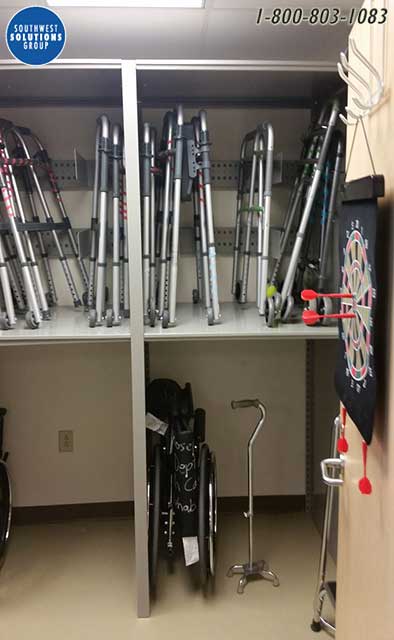 walkers wheelchair storage racks