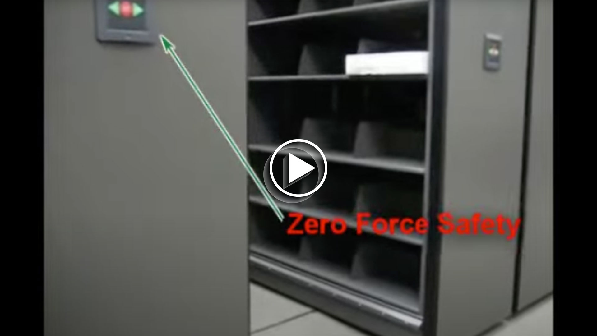 Best Safety System for Protecting People Using Powered Mobile Shelving