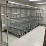 high density medical wire shelving
