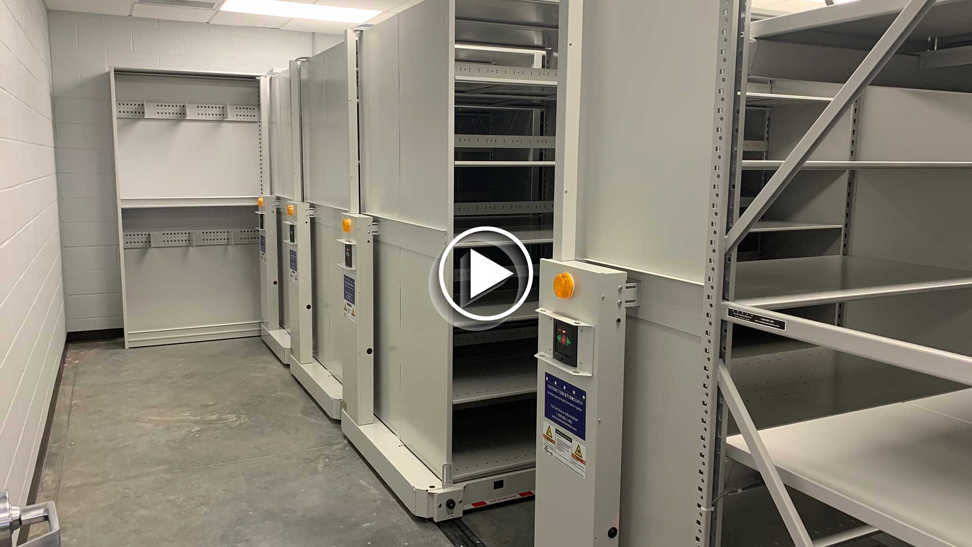 Installing High-density Storage Shelving