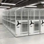 medical high density storage shelving