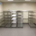 mobile supply storage shelves veterinary cabinets
