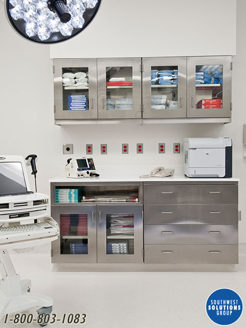 modular medical stainless steel wall cabinets