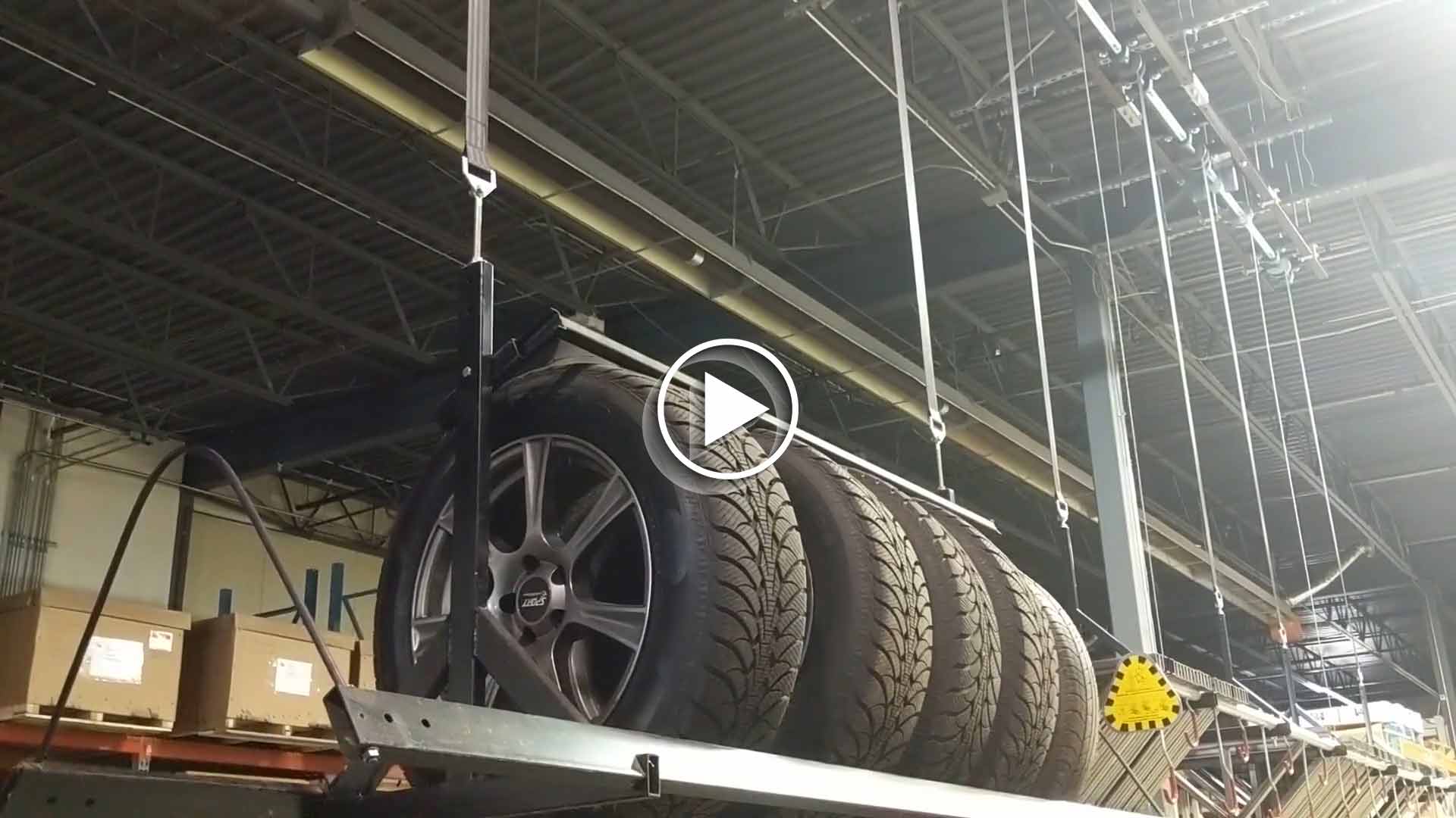 Overhead Tire Storage Racks