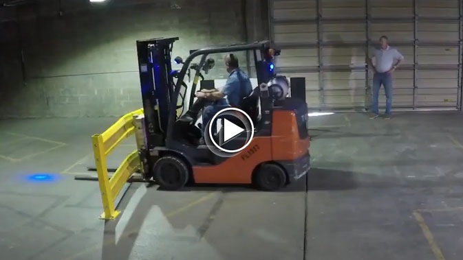 Safety Guardrail Forklift Impact Test