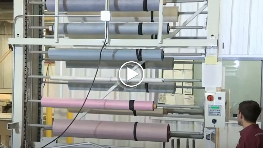 upholstery textile vertical storage carousels video
