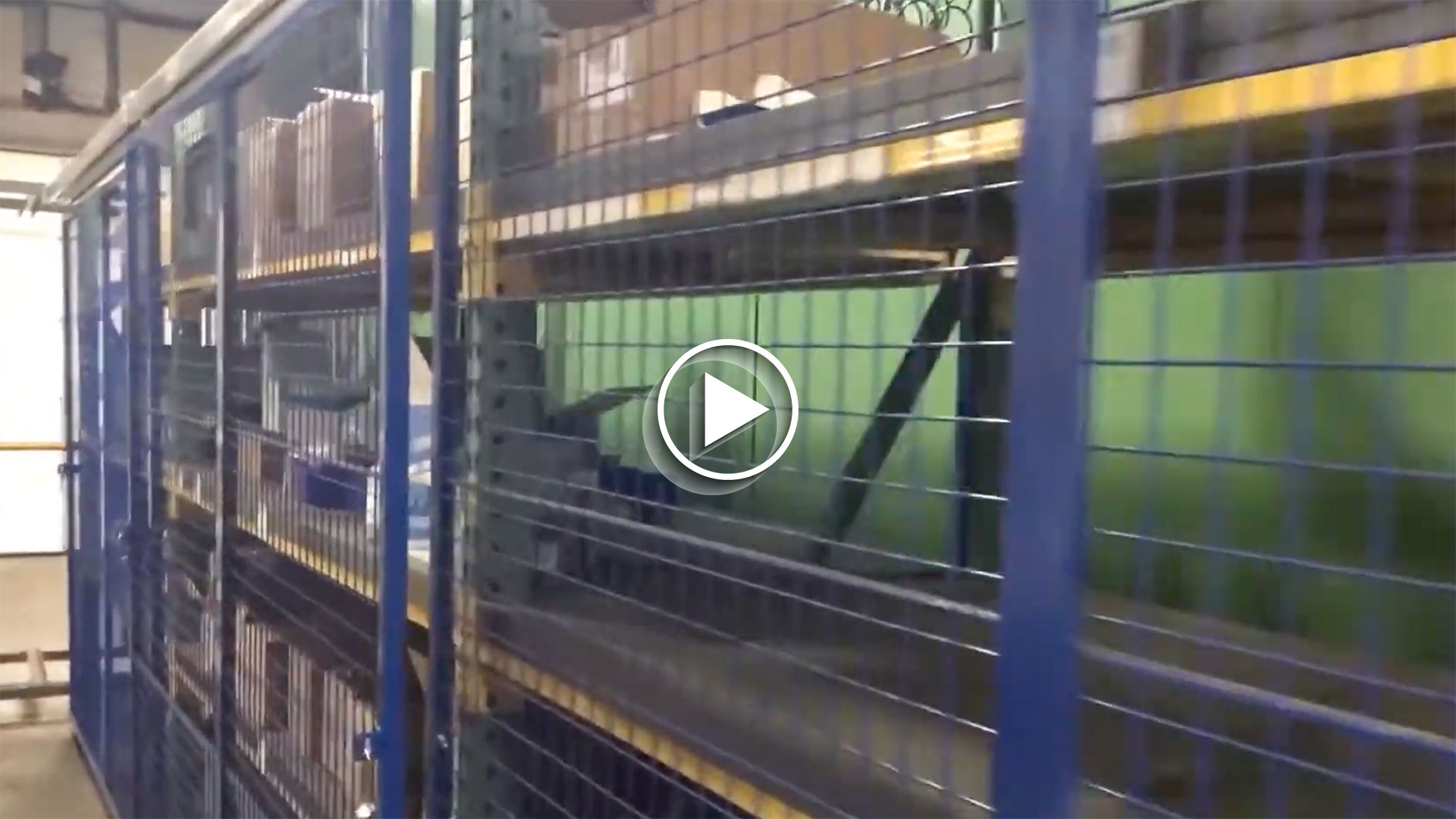 Wire Partition Enclosures for Pallet Racks