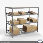 carton flow rack gravity shelves