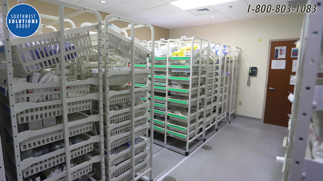 medical supply room storage racking