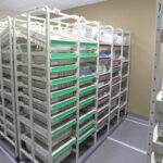 medical supply room storage shelving