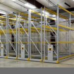 push button mobile pallet racking system