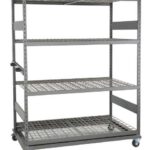 wide span racks on wheels