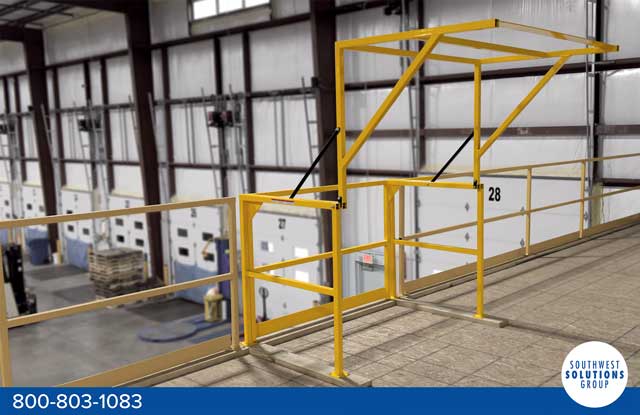 Materials safety gate mezzanine