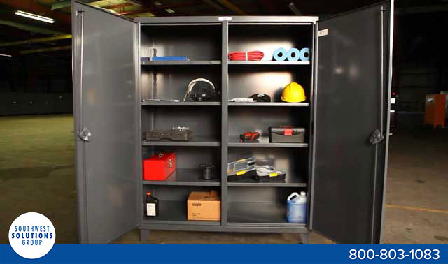 large welded storage cabinet