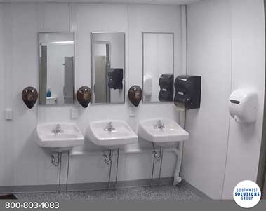 modular restroom sinks