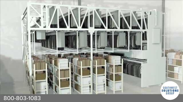 vertical garment carousel storage system