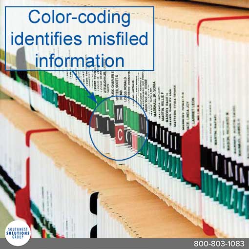 color coding file folders