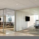 framed glass office walls