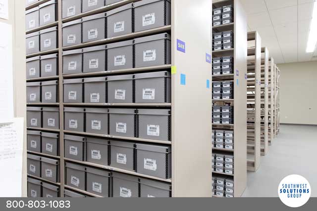 archival box shelving